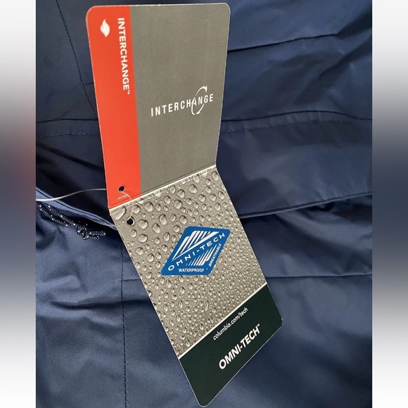 $260 Columbia Tunnel Falls Interchange Dark Mountain Blue Coat Jacket Medium M - Picture 7 of 16